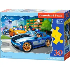 Пазл Castorland 30 элементов — Полицейская погоня, Castorland (детский пазл)
