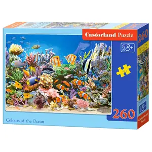Jigsaw puzzle Castorland Colours of the ocean 260 pieces, underwater theme, 320 mm width, age 9+