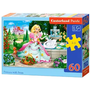 Пазл Castorland Princess with Swan 60 шт — 320×230 мм, для детей от 5 лет