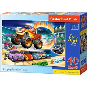 Пазл Castorland 40 Maxi – Jumping Monster Truck от Castorland, 40 элементов, крупные детали