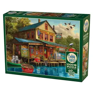 Jigsaw Puzzle Cobble Hill Bob's Beer & Bait 1000 pieces — 676 x 489 mm