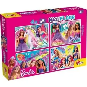 Напольные пазлы Lisciani Barbie MaxiFloor 4 x 48 деталей — набор для детей