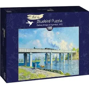 Puzzle Bluebird Puzzle 1000 gab. — Klods Monē «Skats uz dzelzceļa tiltu Argentejē» (406486)