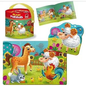 Пазл roter kafer Maxi Puzzle 2 в 1 Farma RK1080-01 — двусторонний детский пазл, развивающая игра