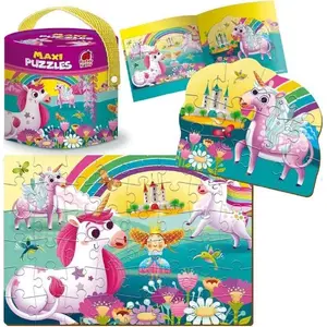 Roter Kafer Maxi Puzzle 2w1 Jednorożec RK1080-03 – divpusējs bērnu puzlis