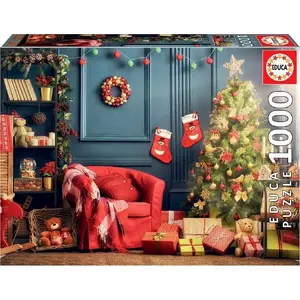 Пазл 1000 элементов Educa Puzzle 1000 Świąteczny kącik