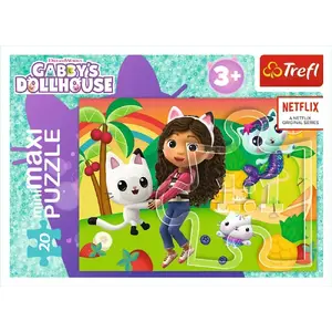 Jigsaw Puzzle TREFL Gabby's Colorful Day — 20 pieces, children's educational puzzle