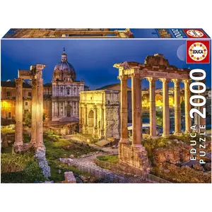 Пазл Educa 2000 Roman Forum — 2000 деталей, панорамная историческая сцена