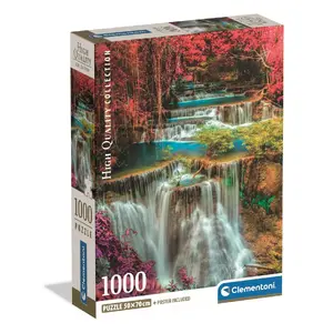 Puzzle Clementoni 1000 gab. Colourful Thai Falls — 1000 detaļas, ieteicams no 14 gadu vecuma