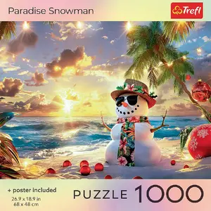 Пазл TREFL 1000 деталей USA Collection Paradise Snowman 680×480 мм, 4+