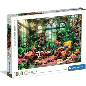 Puzle Clementoni The Greenhouse Library 1000 gab., modelis 39889