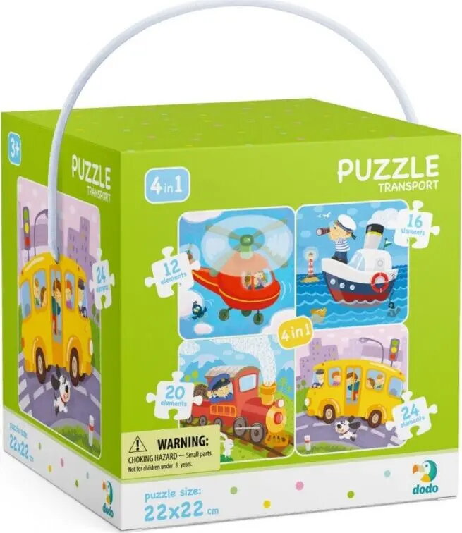 Dodo Puzzle 4‑in‑1 Transports no Dodo