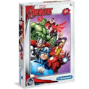 Пазл Clementoni 100 элементов Avengers 07244 — обучающий картонный пазл