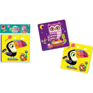 Foam Puzzle 2-in-1 'Ptaki' by roter kafer RK6050-03 — children's educational foam puzzle set