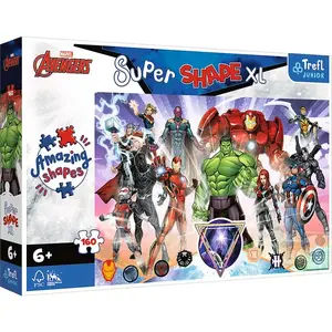 Пазл TREFL Контурный 160 деталей — The Avengers, ширина 600 мм, 6+