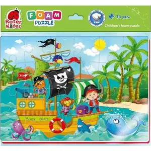 Puzzle A4 roter kafer RK6020-07 — mīkstas detaļas, smieklīgi pirātu attēli