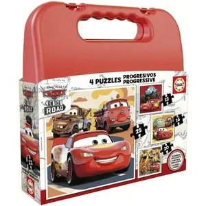 Educa Educa 12-16-20-25 Cars puzzle set – progressive piece counts 12/16/20/25