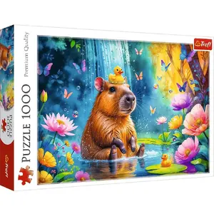 Puzzle 1000-piece TREFL Kapibara 10949 TR, 1000 pieces, educational jigsaw puzzle