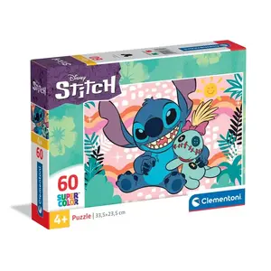Пазл Clementoni Supercolor 26331 — 60 деталей, Мультфильмы (Stitch), Ширина 335 мм