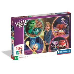 Puzlis Clementoni CLE puzzle 104 SuperKolor Inside Out 2 25071 — 104 detaļas, izglītojošs puzlis