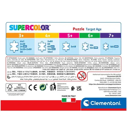 Clementoni Supercolor Disney Princess puzle — 30 gab. Photo 3