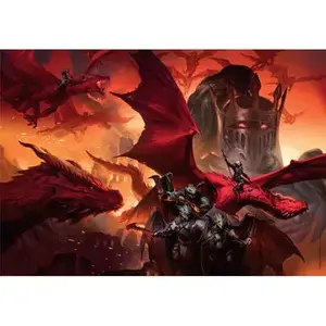 Пазл Clementoni Dungeons & Dragons 1000 деталей — Динозавры, ширина 700 мм