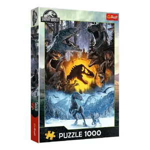 Jigsaw puzzle Trefl Jurassic Park 1000 pieces, 480 mm width, TV/film theme