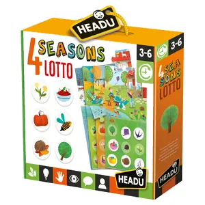 Пазл HEADU MU24155 — 4 детали, Мир/4 сезона, для детей 3–6 лет