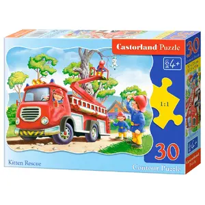 Jigsaw puzzle Castorland Kitten Rescue 30 pieces, cartoons, 320×230 mm, age 4+