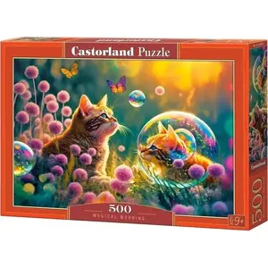Пазл Castorland Kot magiczny poranek — 500 элементов