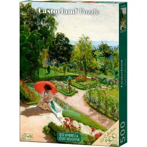 TEKA Puzzle 500 Red Umbrella, Józef Mehoffer CASTOR — 500-piece jigsaw puzzle
