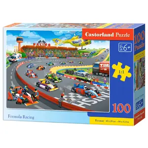Jigsaw puzzle Castorland B-111046 — 100 pieces, Vehicles Formula, 470×330 mm, age 6+
