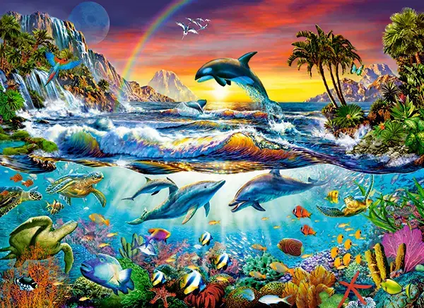 Castorland Paradise Cove 300-piece jigsaw puzzle Photo 2