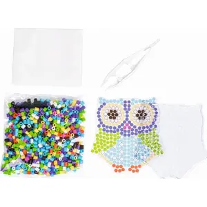 Icom Perler for Ironing - Owl design craft beads set