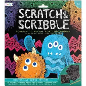 Набор для творчества Kolorowe Baloniki Scratch & Scribble Potworki (MPN 323341)