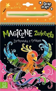 Aksjomat Scratchpad with stylus Magic.animals 3738 — reusable drawing pad for children