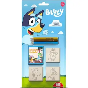 Zīmogu komplekts Multiprint Bluey — Multiprint 3 gab. pašiestrādājoši zīmogi (modelis 043-3120)