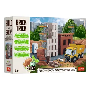 Конструктор TREFL Brick Trick — Строительная площадка, 290 деталей, керамика и дерево, 6+