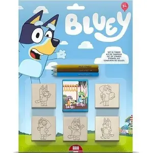 Zīmogu komplekts Multiprint MULTIPRINT BLUEY — 5 gab., pašiespiedošie zīmogi blistera iepakojumā