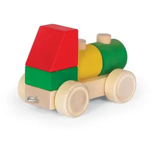 Деревянный набор для строительства и укладки Varis Toys — тема «Транспорт», модель KM-5