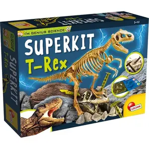 Набор для раскопок Lisciani I'm a genius super kit T-Rex — палеонтология, для детей от 7 лет