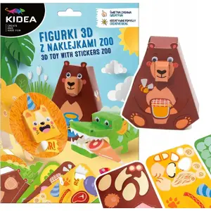 Derform 3D Zoo Stickers Kit Zest Kreat Figural Sheets 180x260 mm