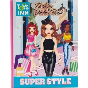 Книга с наклейками Stnux Fashion Kolorowanka z naklejkami Moda 8530 — раскраска с модными наклейками