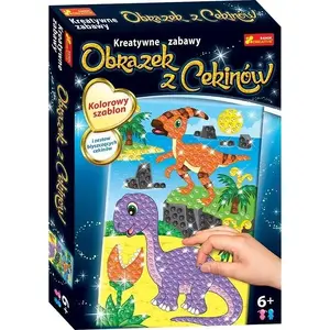 RANOK Ranok Dinozaur Parazaurolofi Diplodocus sequined craft picture CZ23003
