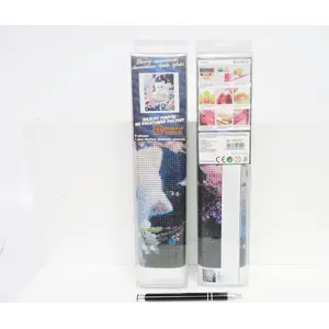 Diamond mosaic kit Norimpex White Kitten 30x40 cm NO-2000392