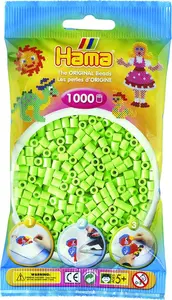 Hama Beads 207-47 Bērnu radošais komplekts MIDI 1000 gabalas Pasteļzaļa PVC