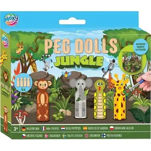 Wooden Painting Doll Set Jungle — BigJigs