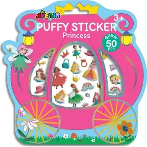 3D Puffy Stickers AVENIR - Princesses, decorative craft stickers set