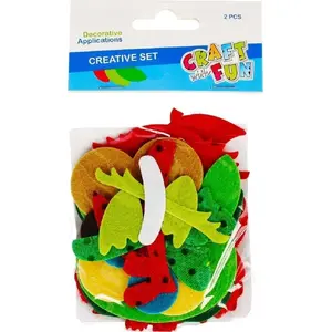 Filca komplekts Craft with Fun CF611 — pūces formas, 2 gab.