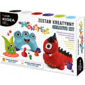 Self‑hardening Modeling Clay Set Derform Glina Potwory KIDEA – children's air‑dry modeling kit